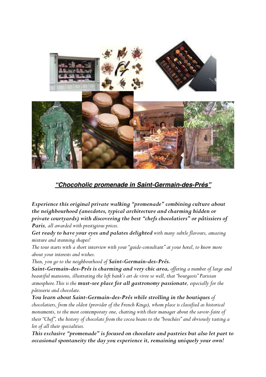 Chocoholic promenade in SGDPH