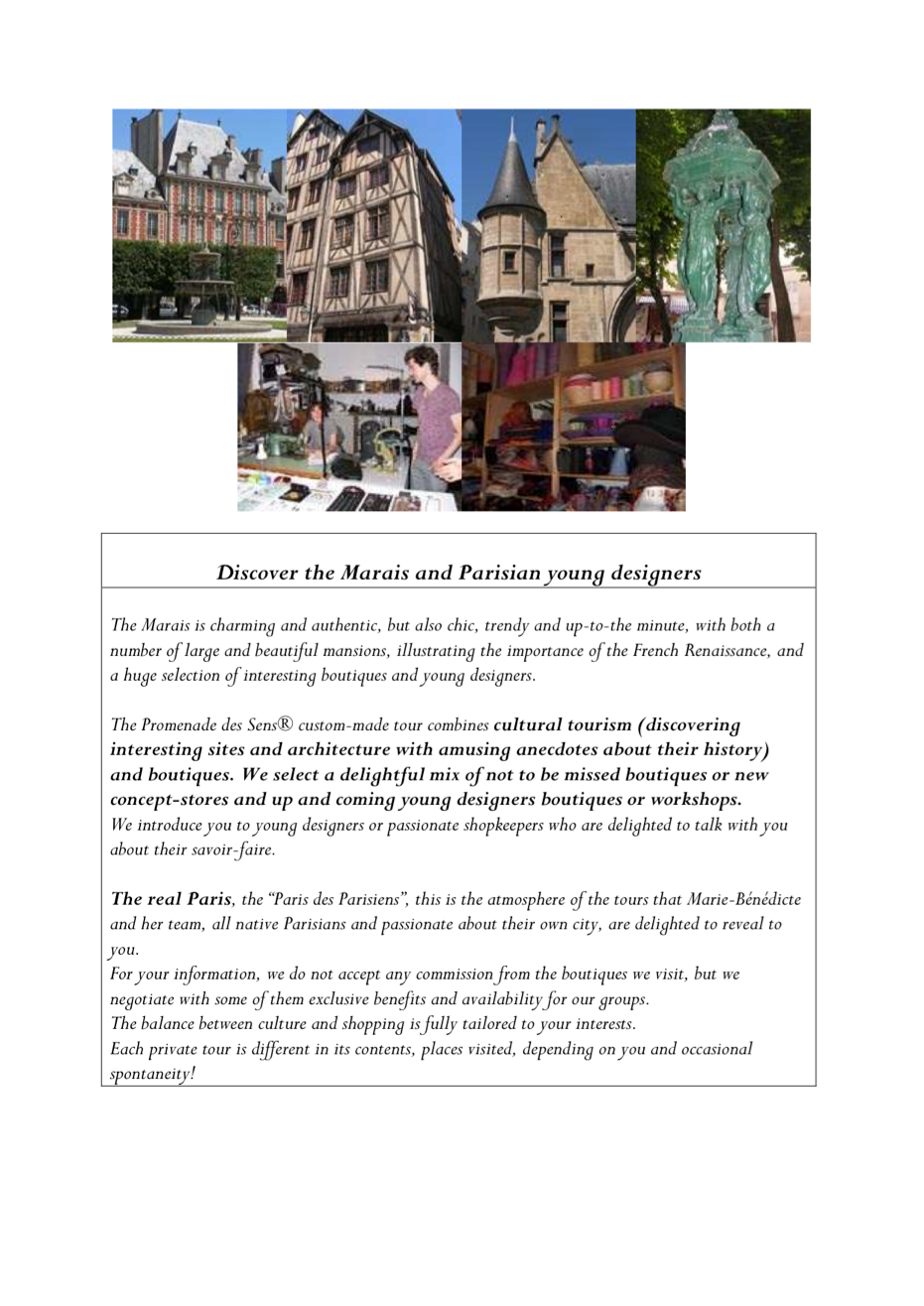 Le Marais autour de ses jeunes cr�ateurs AAF