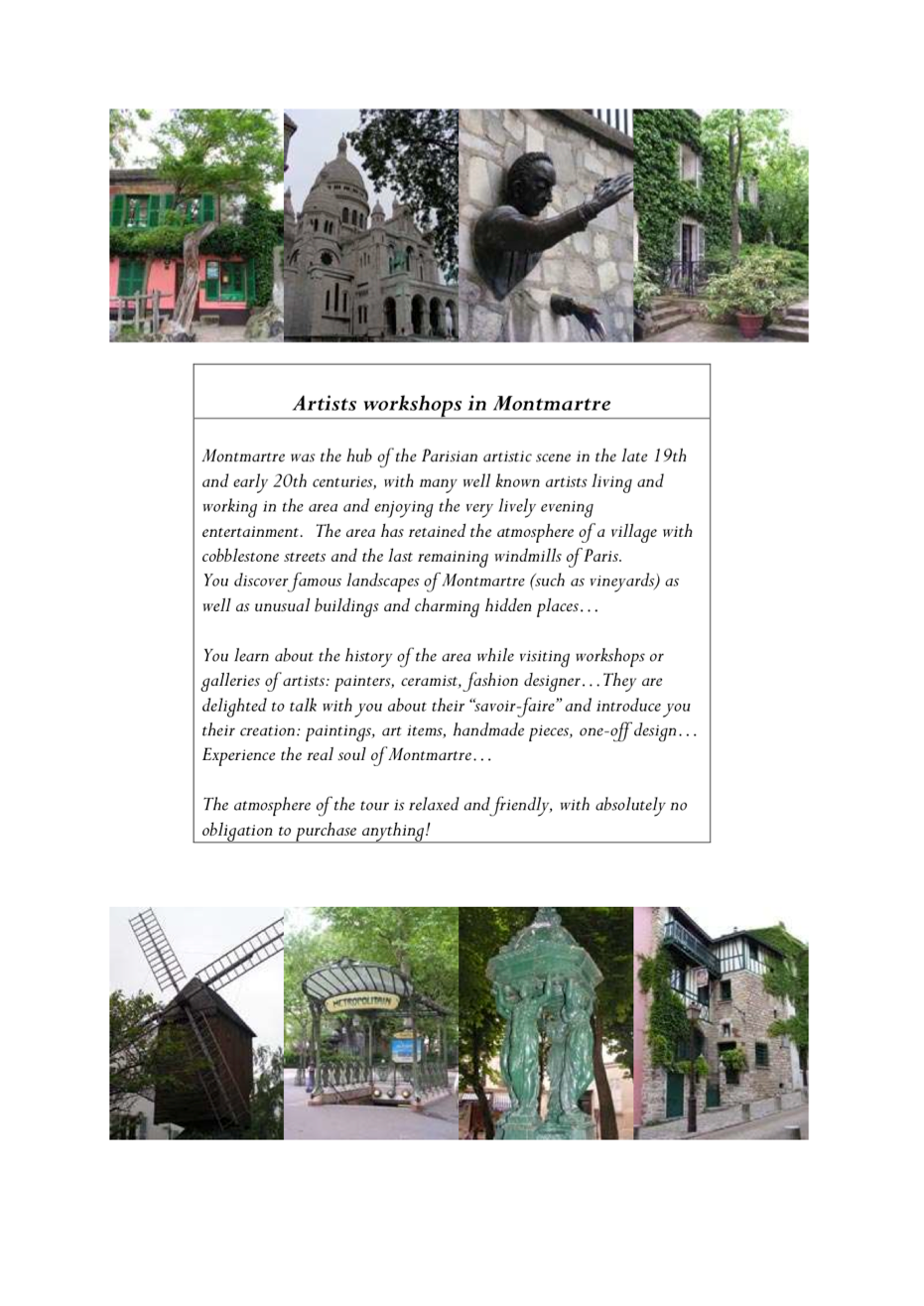 Montmartre artists AAF